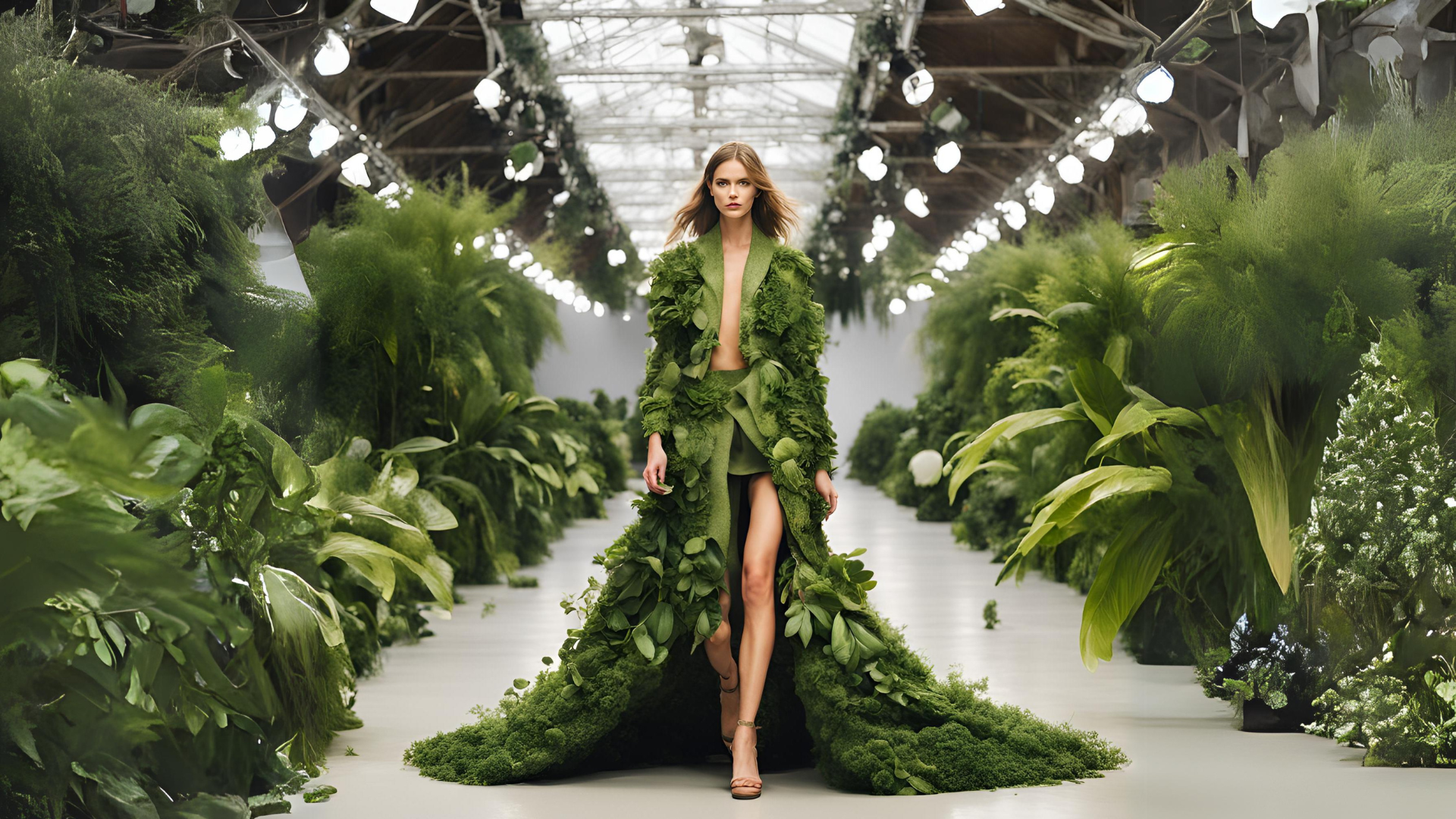 runway dress plantas INTRODUCING MY NEWEST LIVING DRESS! I'm so beyond proud of everything that went into this. This dress, surrounded by live plants and dried bouquets, has SO much sentimental value to me