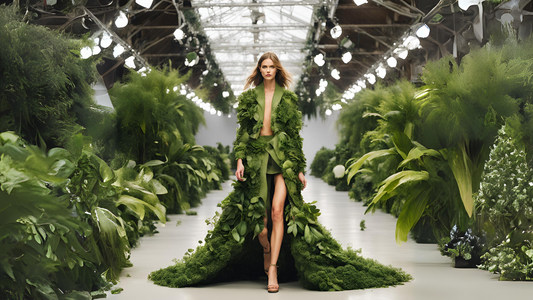 Plant covered fashion runway